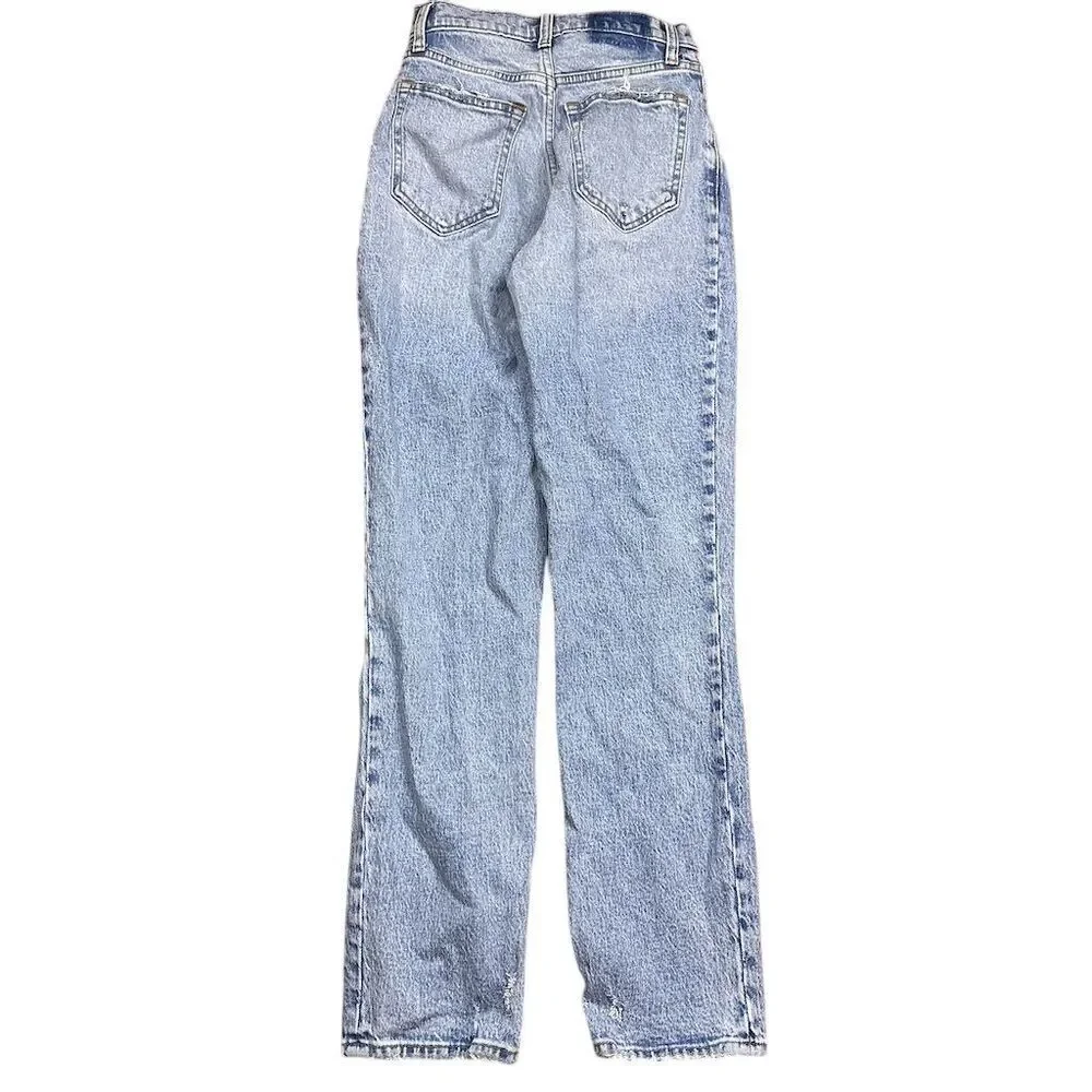 Abercrombie & Fitch Women's Curve Love 90s Straight Ultra High Rise Jeans Size 0 - Picture 3 of 10